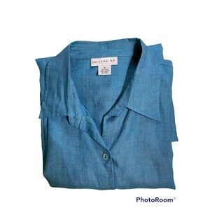 pursuits. ltd. Shirt 3/4 Sleeve Linen Size 10